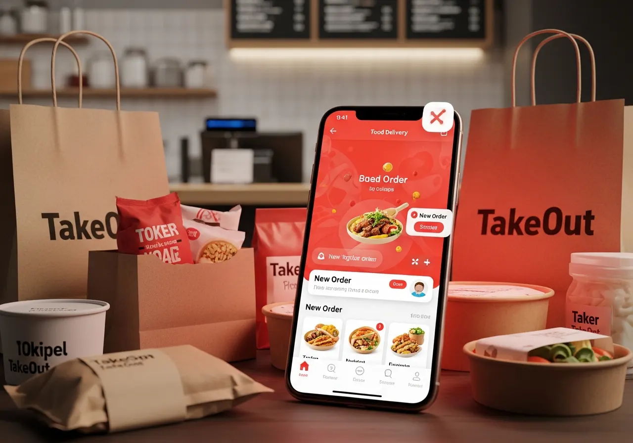 Integração do iFood com sistema de restaurante mostrando pedidos em tempo real